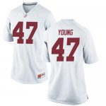 Women's Alabama Crimson Tide #9 Byron Young White Replica NCAA College Football Jersey 2403JDKA6